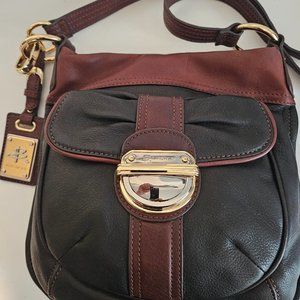 B. Makovsky 100 % Leather Designer Crossbody Bag New With Dust Bag